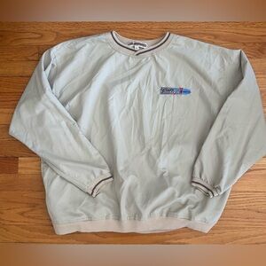 Akwa Pullover Men’s XL Tan/ Khaki Pockets Gillespie Pontiac Logo Casualwear